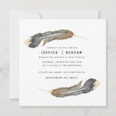 Einladung von Urban Feather Wedding (Vorderseite)