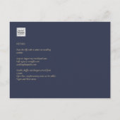 Einladung von Van Gough Starry Night Wedding Postkarte (Rückseite)