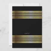 Einladung von Vintag Gold Abschluss (Rückseite)