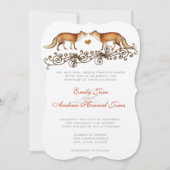 Einladung von Vintagen Füchsen (Vorderseite)