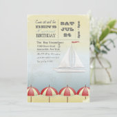 Einladung von Vintagen Segelbooten (Stehend Vorderseite)