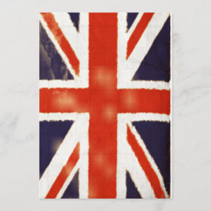 Einladung von Vintagen Unionskasten (vertikal)