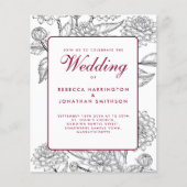 Einladung von Vintagen Weinroben (Vorderseite)