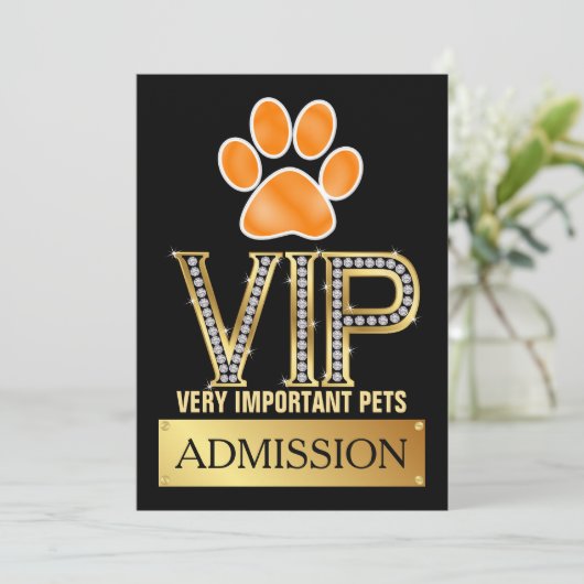 Einladung von VIP-PETS (Stehend Vorderseite)