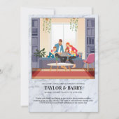 Einladung von Virtual Polterabend Marble (Vorderseite)