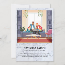 Einladung von Virtual Polterabend Marble