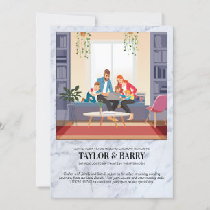 Einladung von Virtual Polterabend Marble