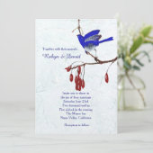 Einladung von Vögeln auf Zweigniederlassung (Stehend Vorderseite)