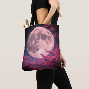 Einladung von Vollmond- und Kirschblüten - Elegant Tasche