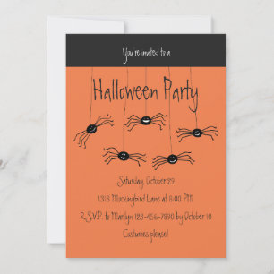 Einladung von Wacky Spiders Halloween-Party