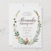 Einladung von Wäldern zum Geburtstag (Vorderseite)