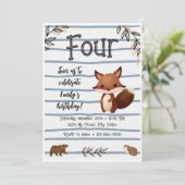 Einladung von Wäldern zum Geburtstag (Stehend Vorderseite)