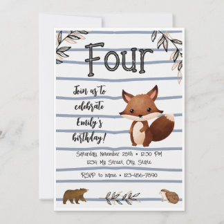 Einladung von Wäldern zum Geburtstag