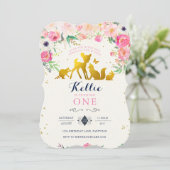 Einladung von Wäldern zum Geburtstag (Stehend Vorderseite)