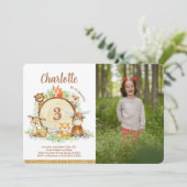 Einladung von Waldland-Foto (Stehend Vorderseite)