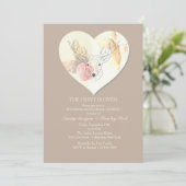 Einladung von Wasserfarben (Stehend Vorderseite)