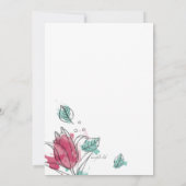 Einladung von Wasserfarben (Rückseite)