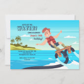 Einladung von Water Jet zum Geburtstag (Vorderseite)