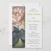 Einladung von Water Lilly Floral Wedding (Vorderseite)