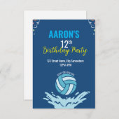 Einladung von Water Polo (Vorne/Hinten)