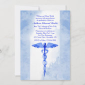 Einladung von Watercolor Caduceus (Vorderseite)