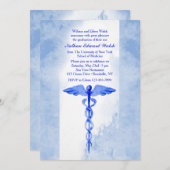 Einladung von Watercolor Caduceus (Vorne/Hinten)