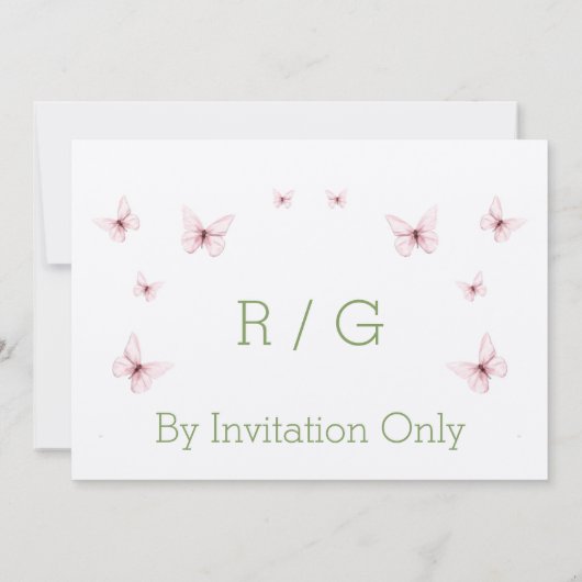 Einladung von Weeping Willow Wedding (Rückseite)