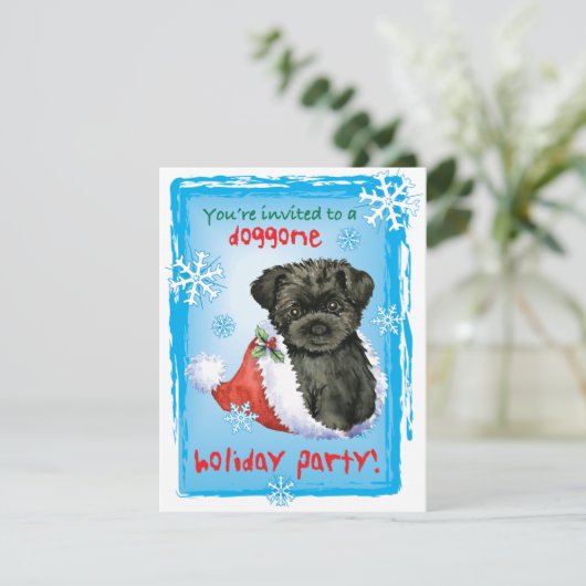 Einladung von Weihnachten (Stehend Vorderseite)