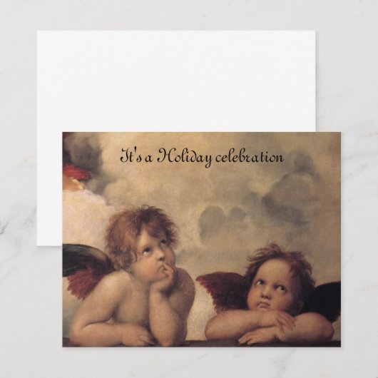 Einladung von Weihnachtsgel (Vorne/Hinten)