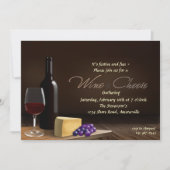 Einladung von Wein und Käse (Vorderseite)