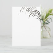 Einladung von Weiß und Schwarz zur Hochzeit (Stehend Vorderseite)