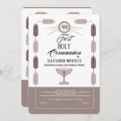 Einladung von Weizenrahmen (Vorne/Hinten)