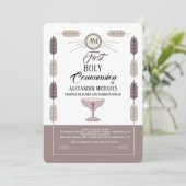 Einladung von Weizenrahmen (Stehend Vorderseite)