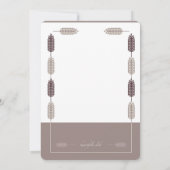 Einladung von Weizenrahmen (Rückseite)