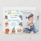 Einladung von Welpen-Foto (Vorderseite)