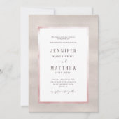 Einladung von wertvollen Perlen zur Hochzeit (Vorderseite)