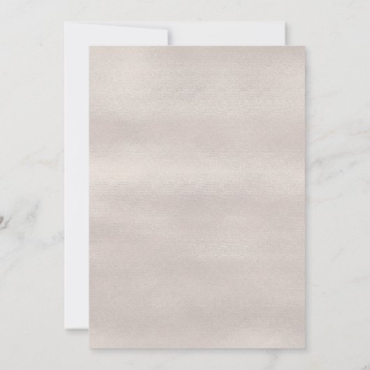 Einladung von wertvollen Perlen zur Hochzeit (Rückseite)