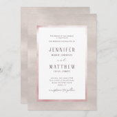 Einladung von wertvollen Perlen zur Hochzeit (Vorne/Hinten)