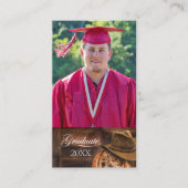 Einladung von Western Hat und Lasso Graduation Par (Vorderseite)