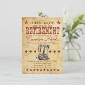 Einladung von Western zur Ruhestandszeit - Thema C (Stehend Vorderseite)