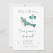 Einladung von Whale Birthday (Vorderseite)
