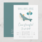 Einladung von Whale Birthday (Vorne/Hinten)