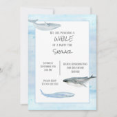 Einladung von Whale Birthday (Vorderseite)
