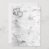 Einladung von White Birch Bark Polterabend (Rückseite)