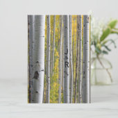 Einladung von White Birch Trees Gay Wedding (Stehend Vorderseite)