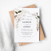 Einladung von White Boho Floral Wedding