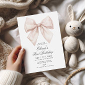 Einladung von White Bow zum ersten Geburtstag