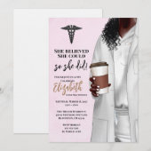 Einladung von White Coat Medical School Abschluss (Vorne/Hinten)