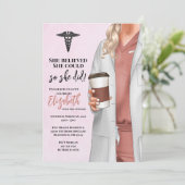 Einladung von White Coat Medical School Abschluss (Stehend Vorderseite)