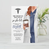 Einladung von White Coat Medical School Abschluss (Stehend Vorderseite)